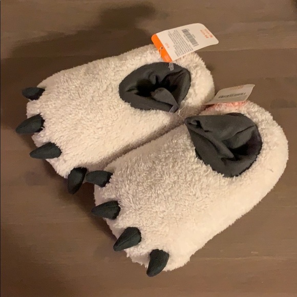 🆕 Gymboree Polar Bear Slippers - Boy’s Size 9/10 - Picture 2 of 6